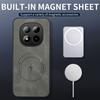 Чехол для телефона Redmi Note 15 Pro + Note15 4G 5G, Роскошный кожаный, Магнитный, Magsafe, Защитная задняя крышка, Чехол для Redmi Note 15Pro
