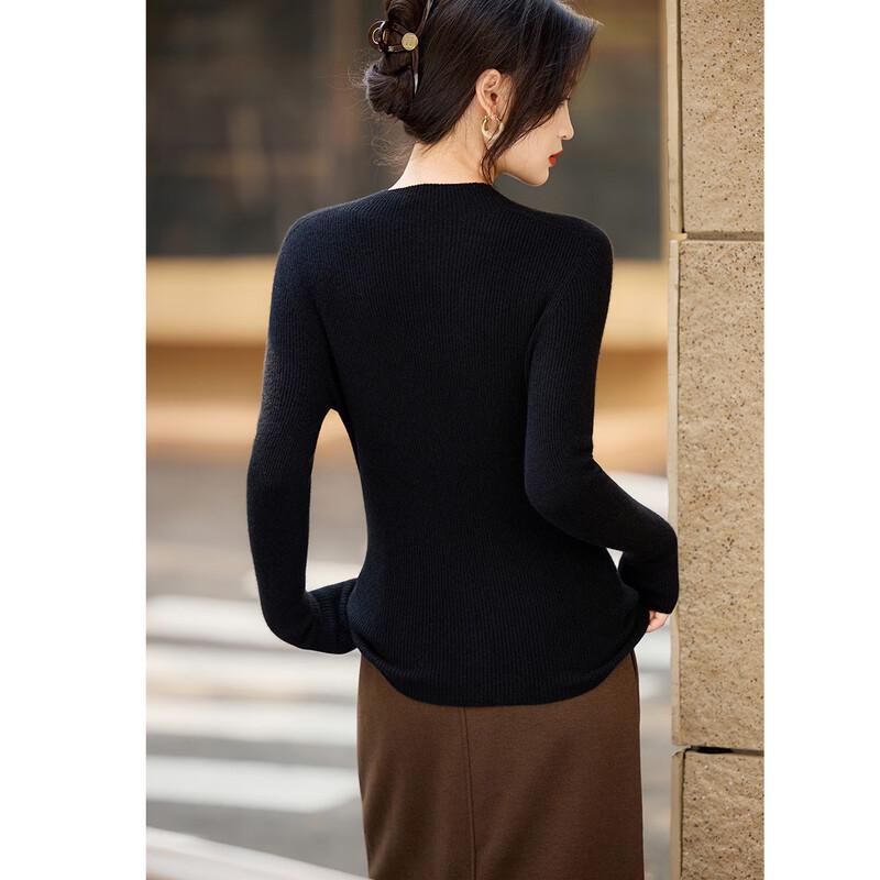 Women's Elegant Luxury Cashmere Blend Half-High Neck Sweater
