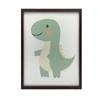 Plakat Uśmiechnięty Dinozaur Plakat Uśmiechnięty Dinozaur, 30X40 Cm, Rama Aluminiowa Złota, Papier Matowy 230 Gsm