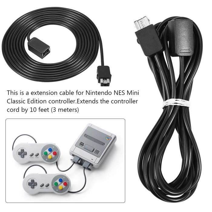 Кабель-удлинитель длиной 3 м для контроллера Mini NES Classic Edition — DQ FRANCE