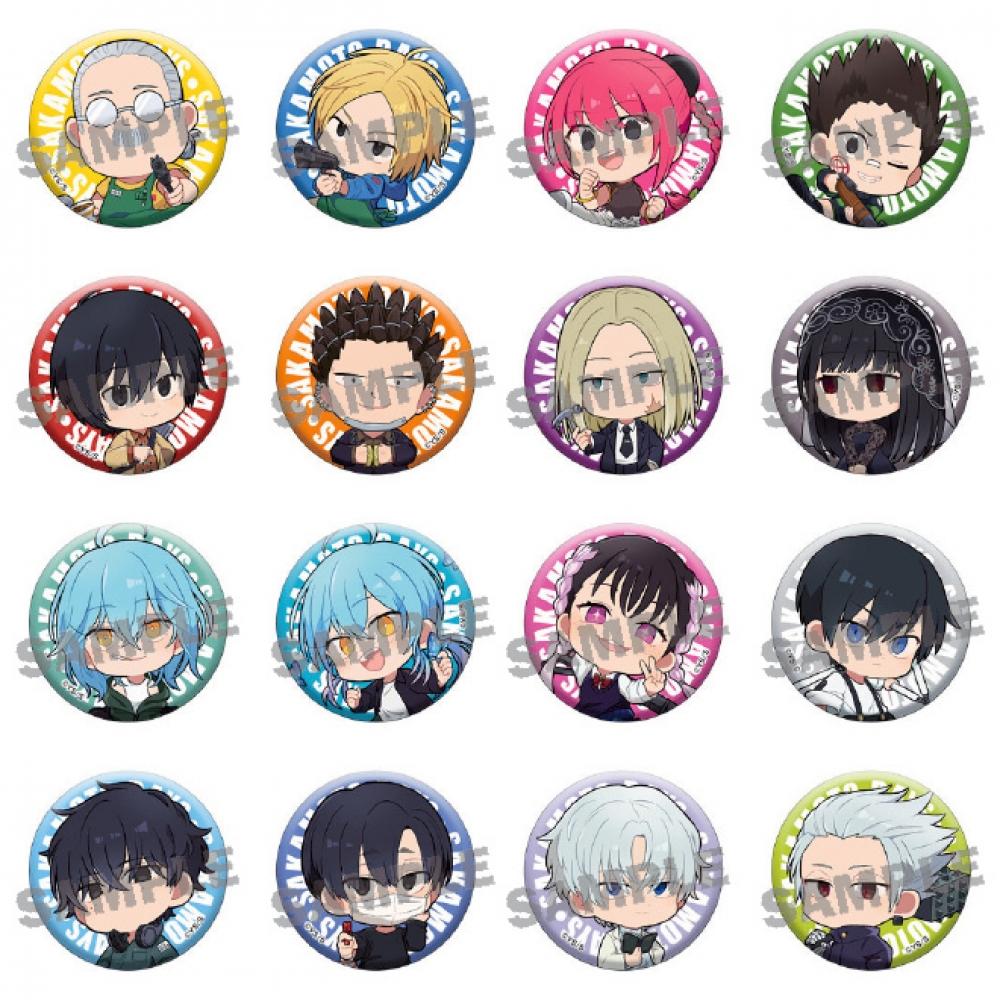 Коллекция значков с изображением мини-персонажей Sakamoto Days Sakamoto Days Tc 1 коробка 16 шт.