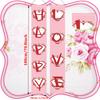 Valentine's Day LOVE Porch Banner - Rose XOXO Romantic Design - Roses - Porch Hanging Door Decor (5632)