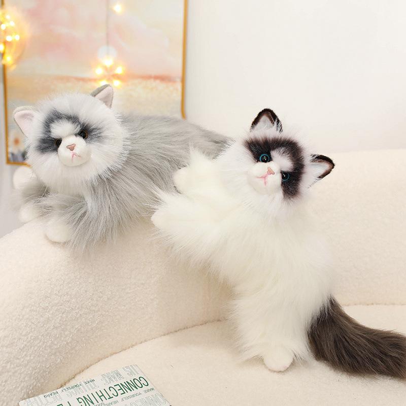 Имитация тряпичной куклы кошки, плюшевая игрушка-котенок, детская успокаивающая тряпичная кукла, подарок на день рождения
