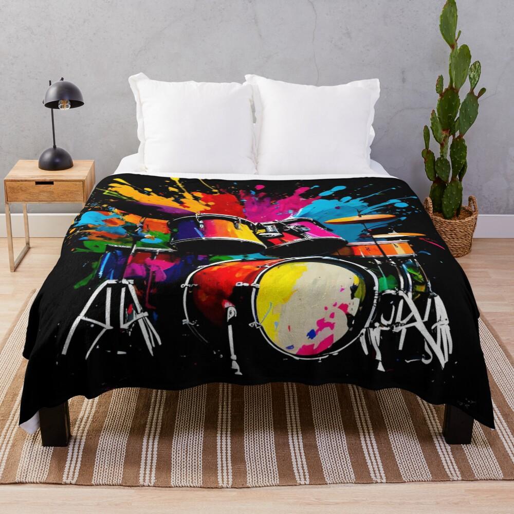 Drumset Throw Blanket