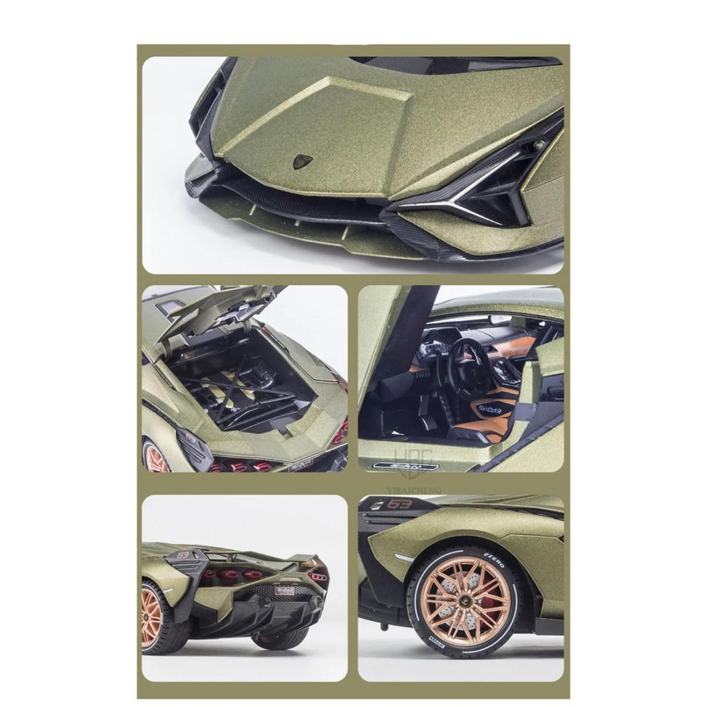1/18 Lambor FKP63 Alloy Sports Car Model Toys Metal Diecasts Vehicles High Simulation Models Collections Children Birthday Gifts