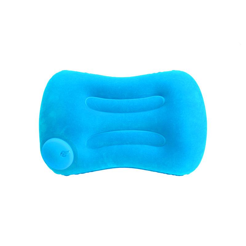 Press-and-Fold Inflatable Pillow: Large Neck and Lumbar Support for Camping and Travel