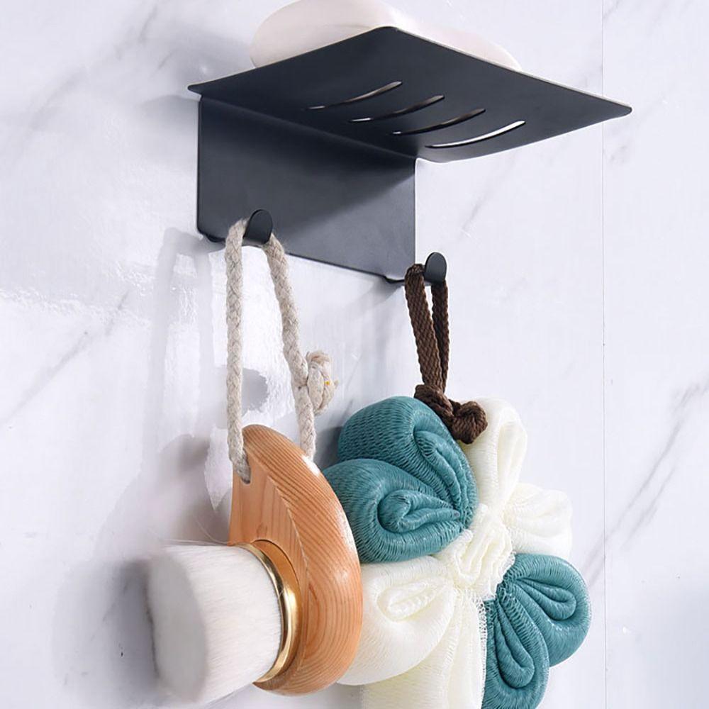 Silver/Black Bathroom Soap Holder Stainless Steel Stainless Steel Soap Dish  Kitchen