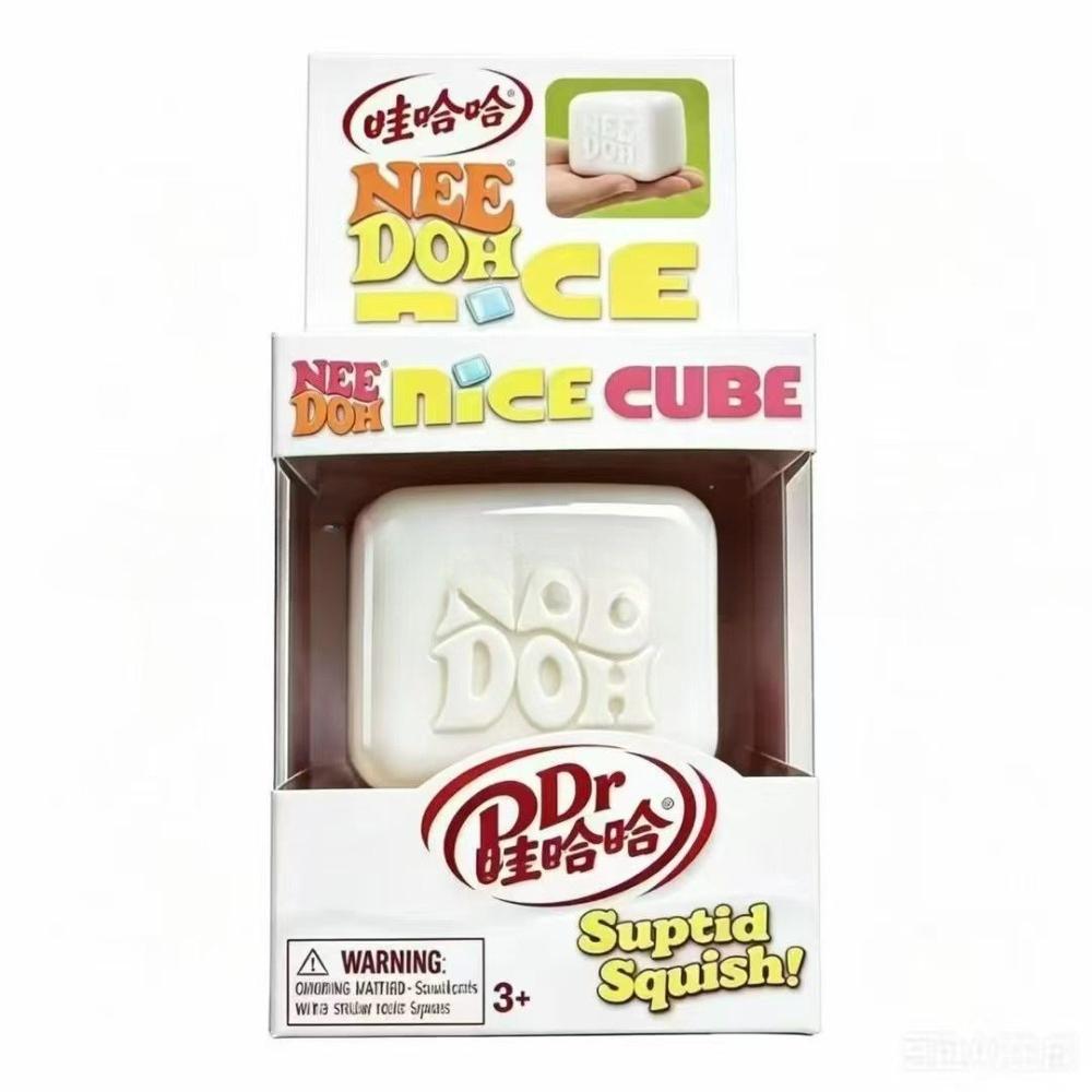 Needoh Nice Cube Сенсорный Сниматель Стресса Игрушка-Фиджет Для Тревоги и Концентрации Настольный Сенсорный Куб Для Взрослых и Детей