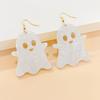 Creative Halloween Ghost Pumpkin Dangle Earrings for Women Lightweight Cartoon Bat Cat Flower Earrings Festival Jewelry Gifts