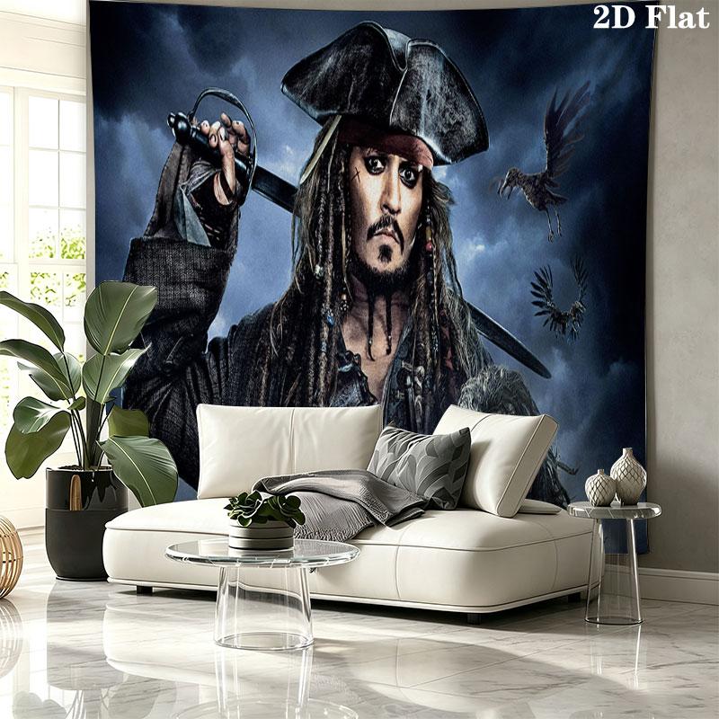 POTC Wall tapestry, aesthetic printed fabric blanket, suitable for bedroom, living room, and home decor.