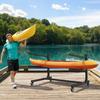 Kayak Storage Rack for 2 Kayaks, Holds 80 kg, Heavy Duty Adjustable Freestanding Stand with Lockable Wheels for Indoor Outdoor Garage Shed Dock,