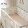 6 шт. подкладок для детской кроватки для прорезывания зубов 11,8” x 11,8”, защита от столкновений, защитный бампер для детской кроватки, защита бортиков детской кроватки
