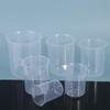 Plastic Transparent for Kitchen Laboratory Test Beaker Mixing Cups Graduated Cylinder Measuring Cup