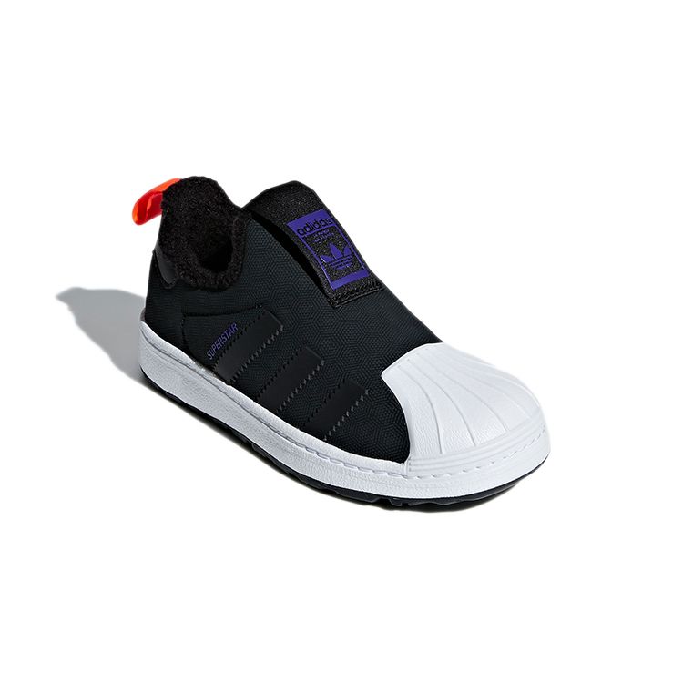 adidas Оригинальные Superstar 360 Удобные Нескользящие Прочные Низкие Кеды для Скейтбординга Детские Кроссовки Черно-Белые B22503