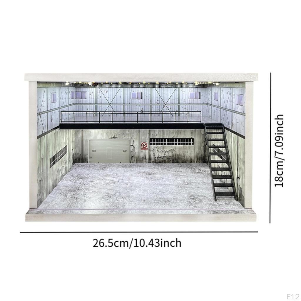 1/64 1/36 1/32 масштаб автомобильный дисплей акриловое парковочное место со светодиодной подсветкой для коллекционеров