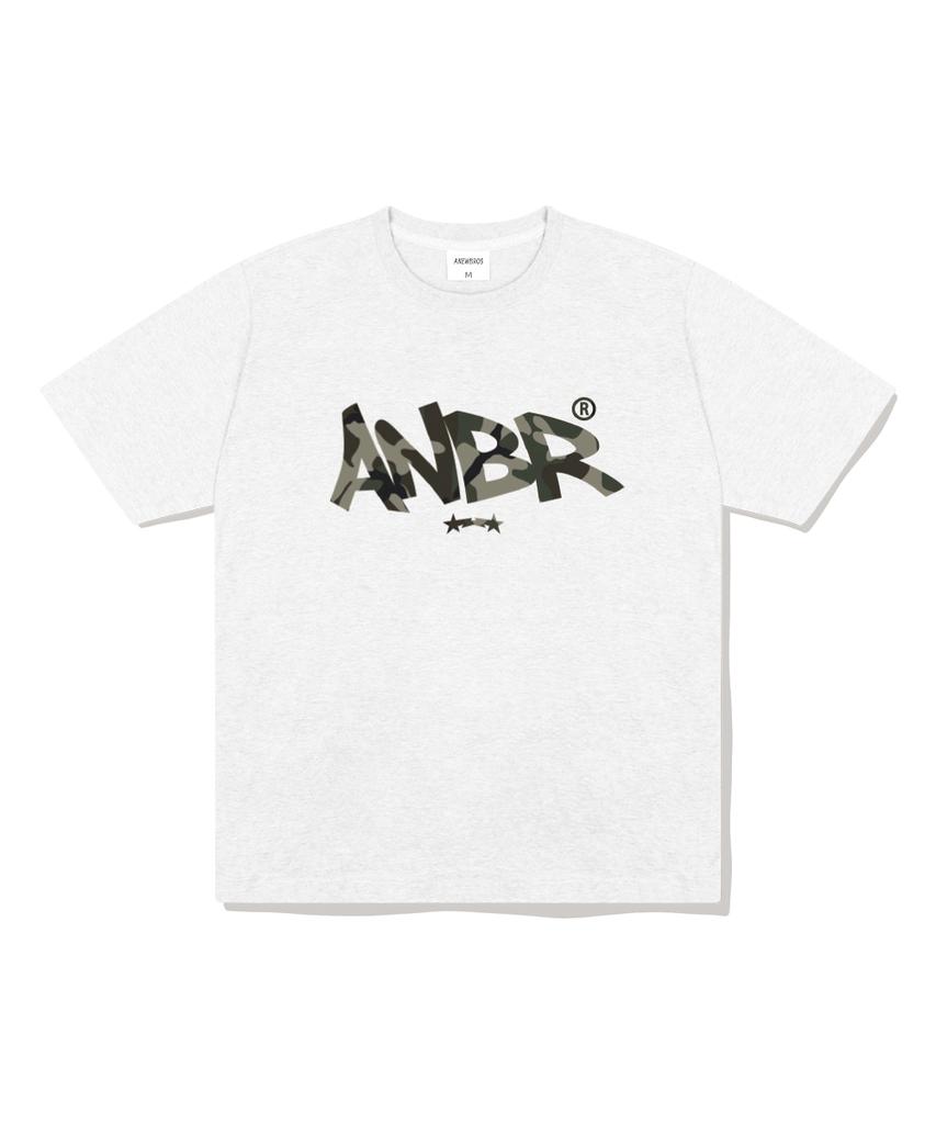 ANEWBROS Camo Stamp Oversized Short Sleeve T-Shirt 4 Colors [Anse_2008]