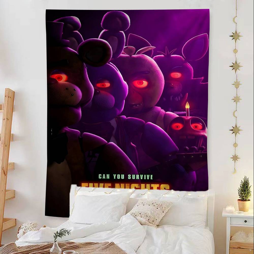 Fnaf Пять Ночей с Фредди Аниме Гобелен Хиппи Цветочные Ковры для Стен Декор Комнаты в Общежитии Дешевое Хиппи Настенное Украшение