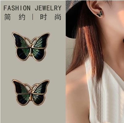 New Products Delicate Butterfly Earrings Sweet Small Fresh Girls Super Fairy Forest Small Cute Simple Fashion Ear Jewelry