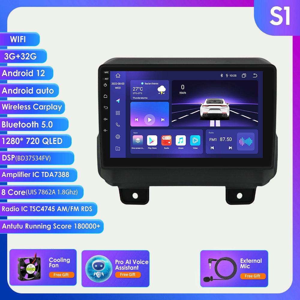 Hizpo 2din Android Автомагнитола для JEEP Wrangler JL 2018 2019 2020 2021 Gladiator Car Radio Мультимедиа Видео Плеер GPS Navi Carplay 4G RDS