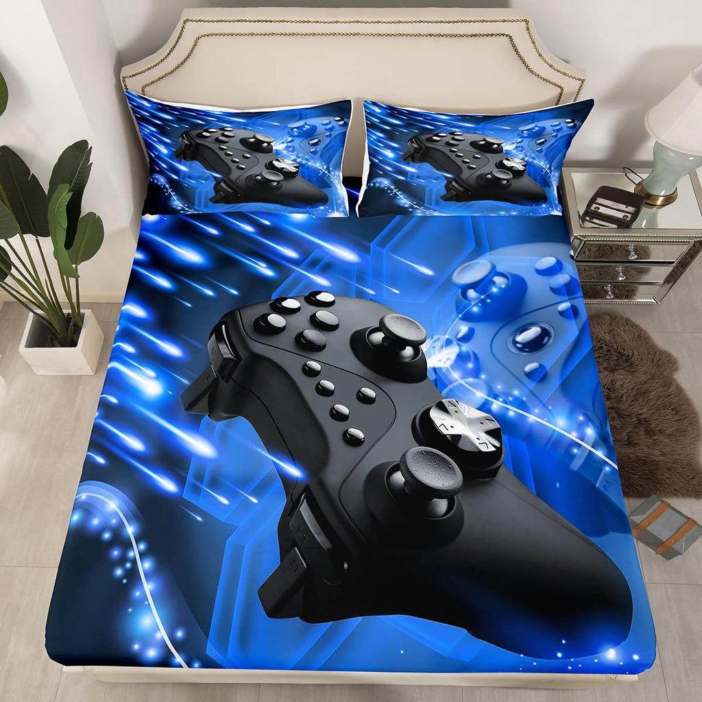 Постельное белье с рисунком лесных животных, шапка на кровать из трех частей, постельное белье с цифровой печатью, комплект из трех частей, для детей и взрослых