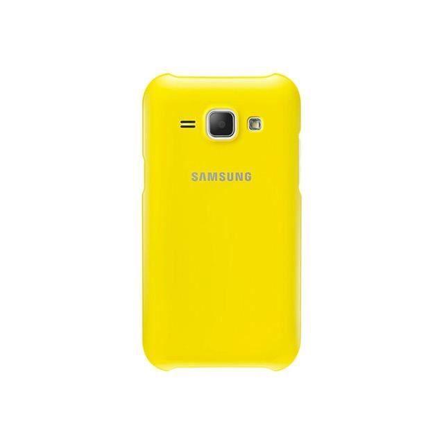 Etui de protection - Samsung - J1 - Jaune - Rigide - Synthétique