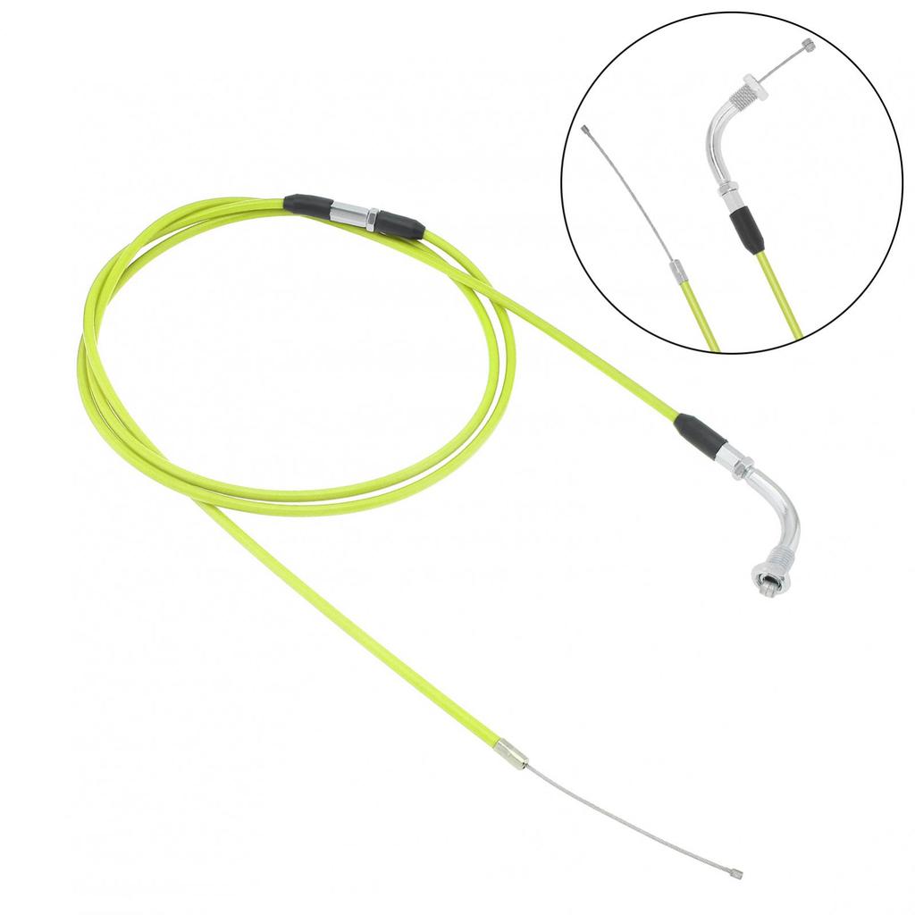 190cm Universal Durabled Motorcycle Throttle Cable Replacement Upgrade for Carburetor Bucket Adjustable Stainless Steel Line
