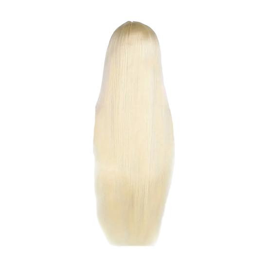 Женский длинный прямой парик, средняя часть, натуральные шелковистые термостойкие высокотемпературные волокна, женские черные, коричневые, светлые синтетические волосы