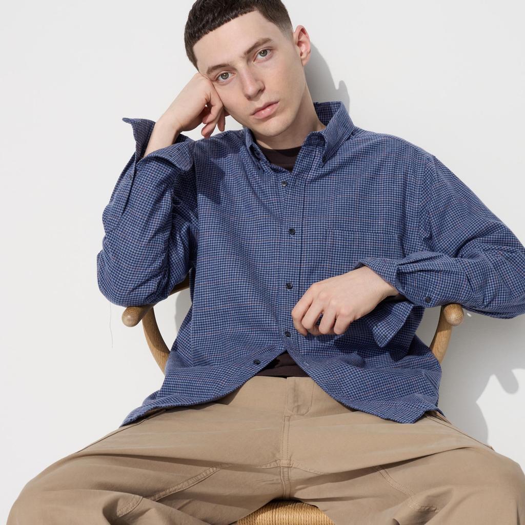 Uniqlo Flannel Shirt  Long Sleeve Regular Color  Check J