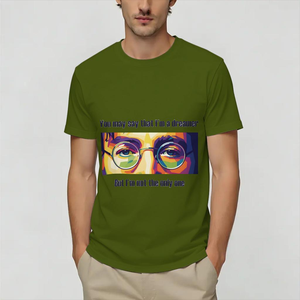 War is Over TShirts Unisex John Lennon Hipster Pure Cotton Tee Shirt Crew Neck Short Sleeve T Shirt Printed Tops