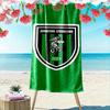 Green Shield Dragon Pattern Towel Beach Towel Quick-drying for Travel Outdoor Sports Jogging Beach and Swimming
