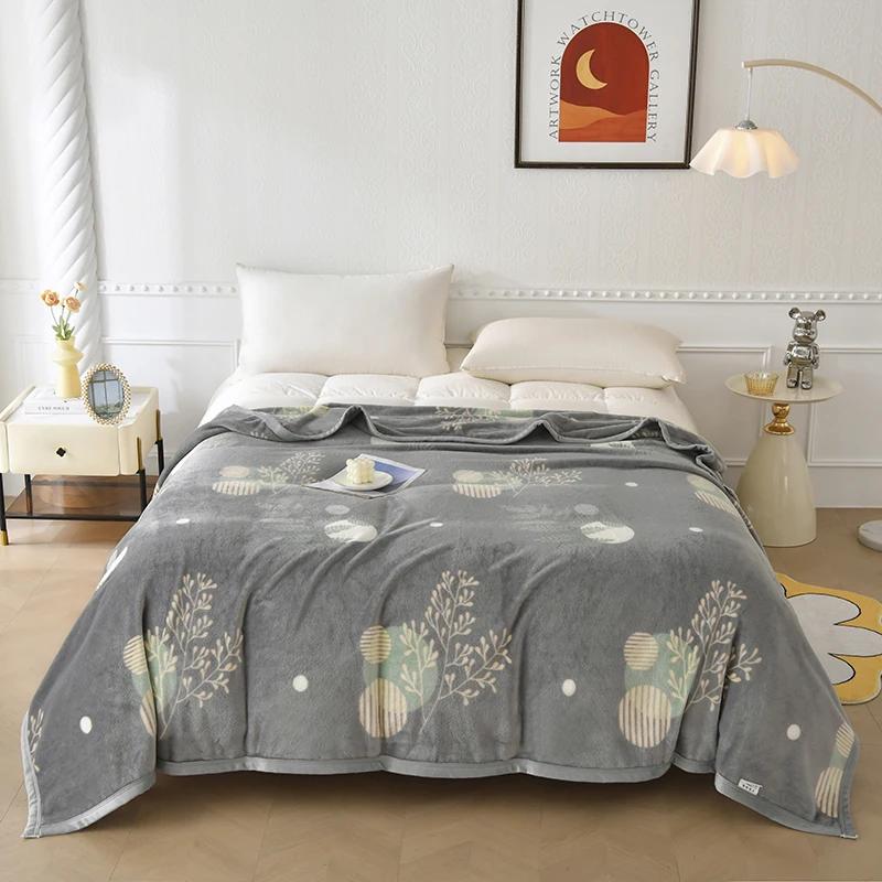 Белое цветочное одеяло, роскошное теплое, пушистое, мягкое, уютное фланелевое одеяло для дома, дивана, кресла, декоративное одеяло для спальни, кровати