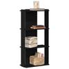VidaXL 3-Tier Bookcase Black 60x30x120 Cm Engineered Wood, Shelf, Book Shelf, Storage Shelf, 860266