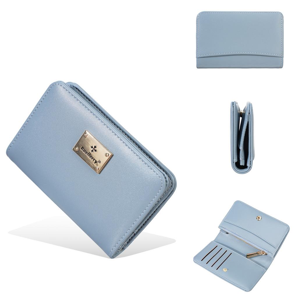 Womens Wallet Cardholder Pu Leather Multi Card Slots Cash Organizer For Daily Use