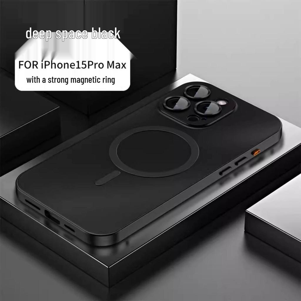 Королевская металлическая пряжка Яблоко 17pro/17promax Магнитный противоударный матовый чехол для телефона