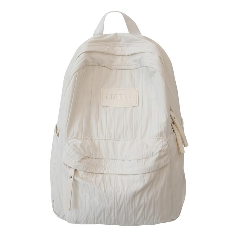 Женская школьная сумка, однотонный рюкзак большой вместимости, легкий дорожный рюкзак