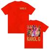 Summer Trendy Tops Comfort T Shirt Karol G Tropicoqueta Tour 2026 New Album Tshirt Unisex Unisex Fashion Trend Hip Hop T Shirts