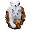Animal 3d Print Cat Hoodies For Women's Cool Long Sleeves Women Hoodie Sports Tops Pullover Street Autumn Sweatshirt Clothes