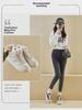 2024 Winter White Plus Velvet Thick-Soled Heightening Sports Shoes - New Korean Style for Women, SH909