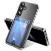 Для Samsung Galaxy S25+ прозрачный чехол TPU+PC+акриловый чехол для мобильного телефона с держателем для карт