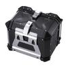 VEVOR Motorcycle Top Case, Universal Aluminum Alloy Motorbike Tail Box with Leather Lining