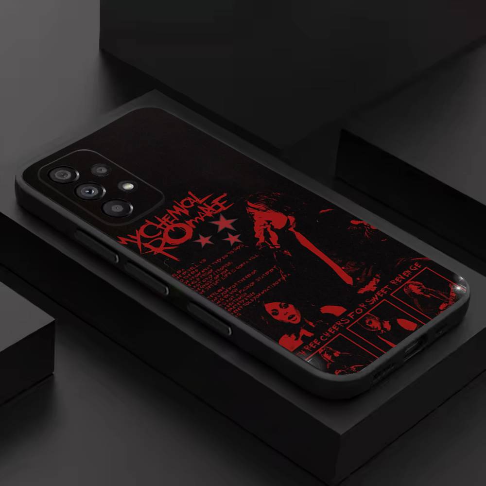 My Chemical R-Romance Band For Samsung S 26,25,24,23,22,30,21,10,9,Ultra,Plus,Lite,FE,4,5G Black Soft Case Phone Case