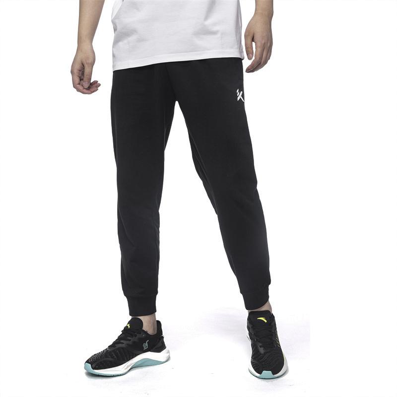 Men's Anta Basketball Collection Knitted Sweatpants Men's Black