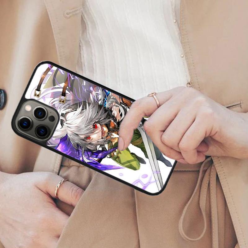 Genshin Impact Блейд манга Магнитный чехол для телефона ДЛЯ APPLE iPhone 17 Air 16 14 13 12 Pro Max 15 Plus Беспроводная зарядка MagSafe Чехол