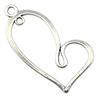 Бренд античных серебряных полых сердечек 41x20 мм: WYISYWG 5 шт. Ювелирные изделия