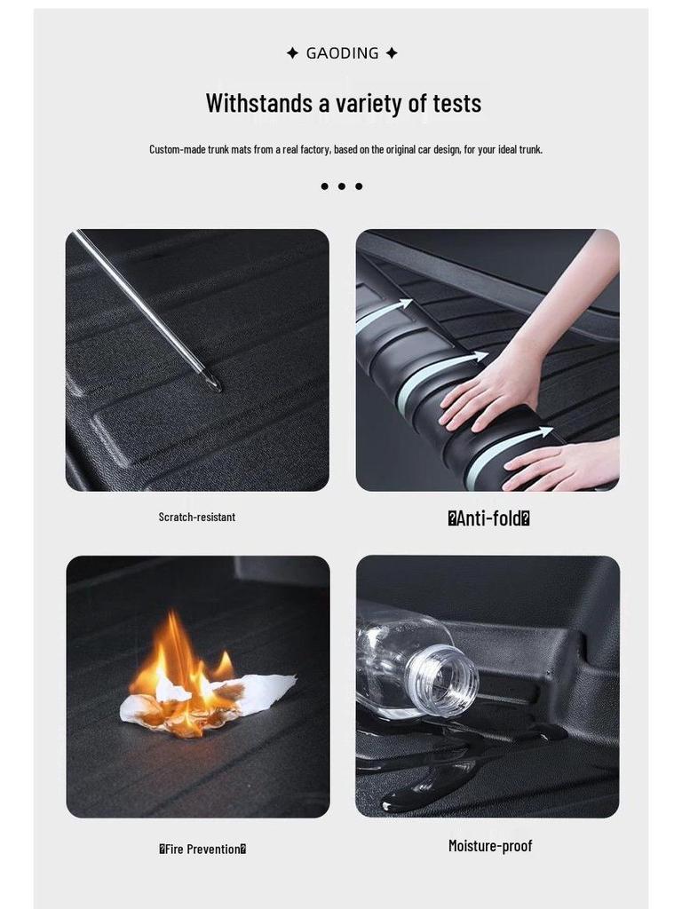 Коврик в багажник и на дверь багажника из TPE для Toyota Prado 2025