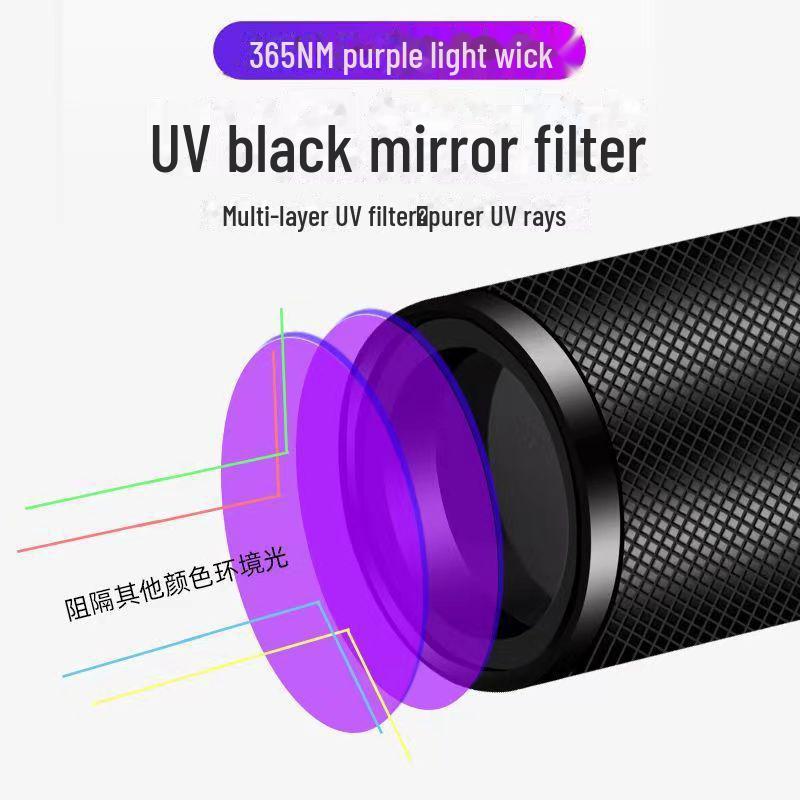 Ультрафиолетовый кошачий мох Черный свет Детектор грибка Стригущий лишай Моча Фонарик