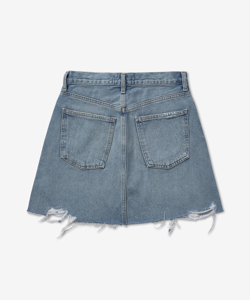 A Goldy Crisp Cross Denim Skirt - Light Blue / A30411141Sbol