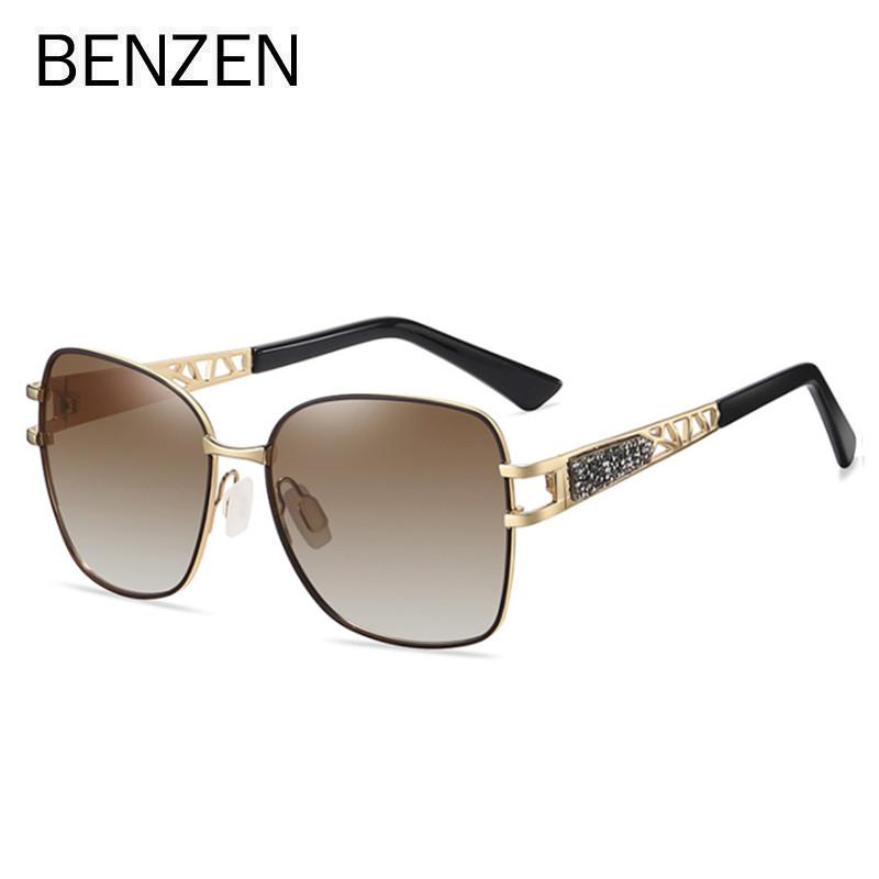 Женские солнцезащитные очки BENZEN, роскошные женские солнцезащитные очки с градиентными линзами, UV400, защитный оттенок 6757