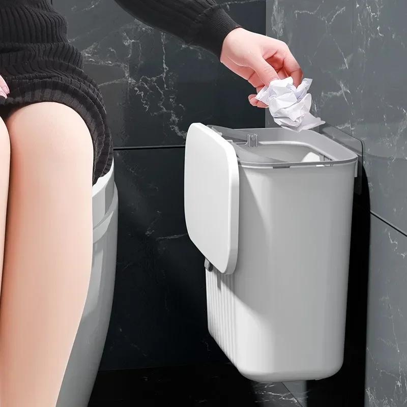 Настенный подвесной мусорный бак для кухни мусорный бак для двери шкафа мусорный бак для ванной с крышкой мусорный бак прилавок мусорные баки