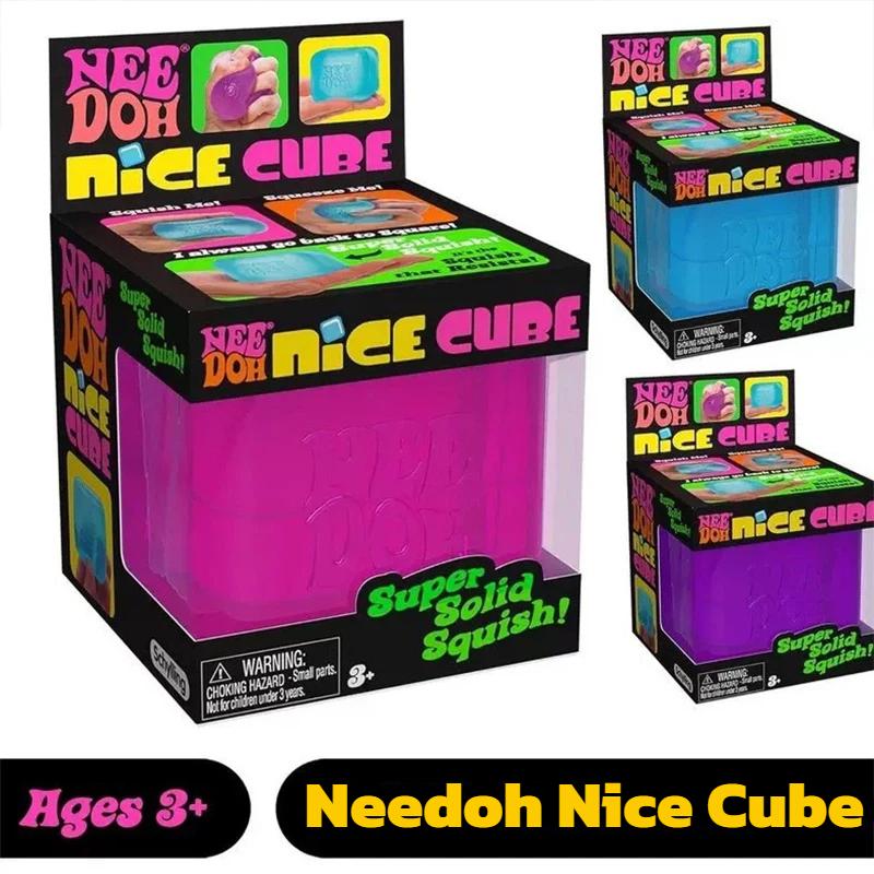 Schylling Needoh Nice Cube Сенсорный Кубик-Антистресс Сжимаемый Кубик Для Снятия Стресса и Тревоги Для Расслабления Осознанная Игра